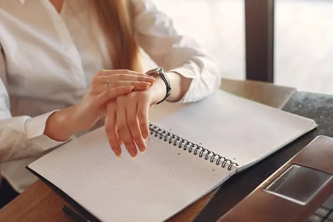 Creative workspace with planning materials on desk